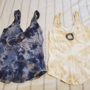 Free People tie dye tank tops